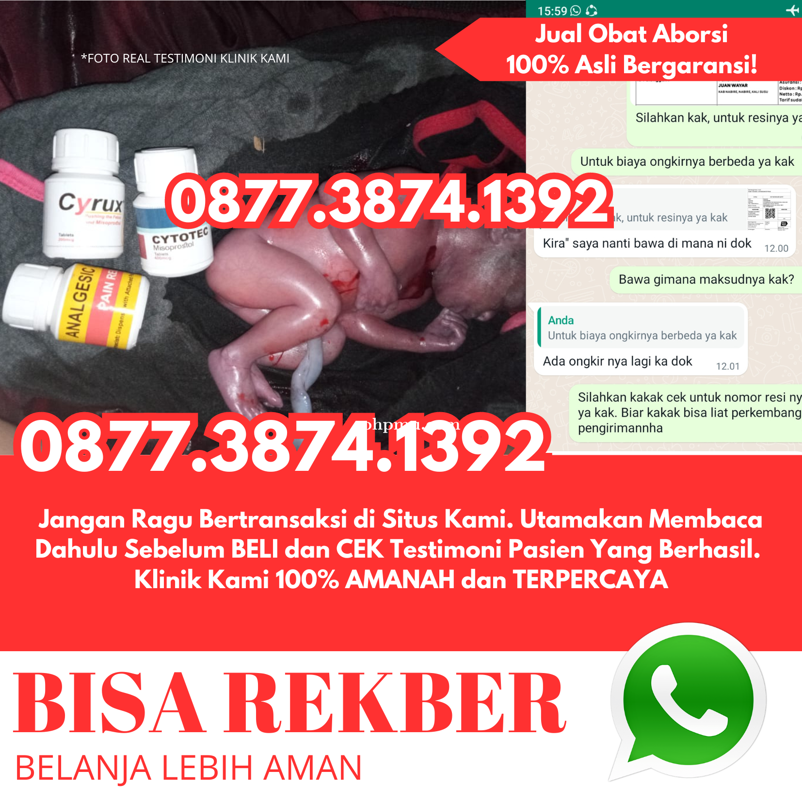 Cara Menggugurkan Kandungan Usia 9 Bulan dengan cara Terbaik 087738741392 